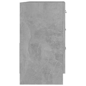 Mobile Sottolavabo-Armadietto da bagno Grigio Cemento 63x30x54 cm Legno Multistrato
