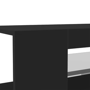 Mobile Porta TV con Luci LED Nero 90x39x30 cm