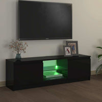 Mobile Porta TV con Luci LED Nero 120x30x35,5 cm 804284