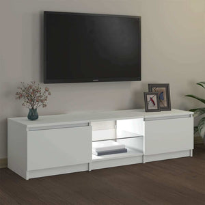 Mobile Porta TV con Luci LED Bianco 140x40x35,5 cm 804292