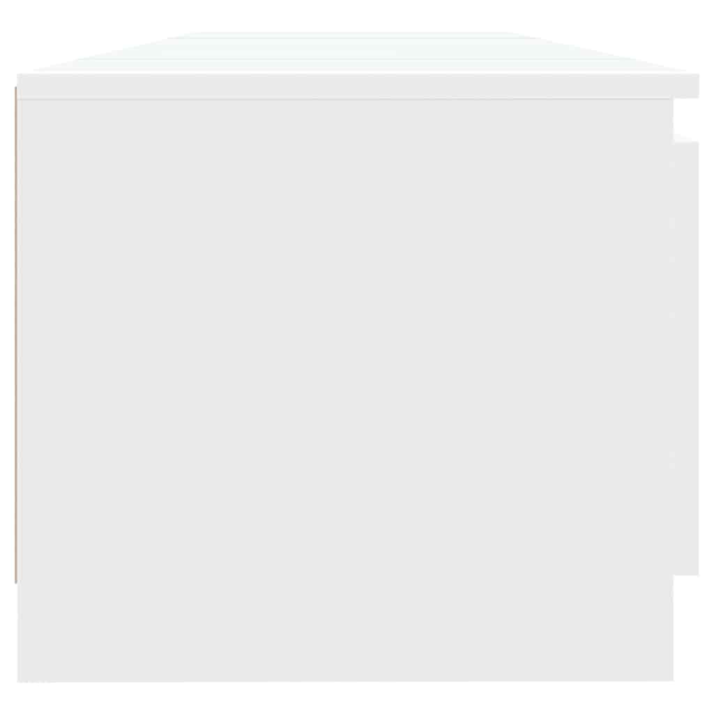 Mobile Porta TV con Luci LED Bianco 140x40x35,5 cm 804292