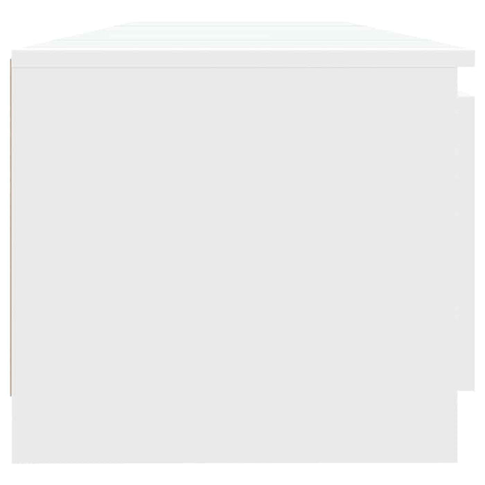 Mobile Porta TV con Luci LED Bianco 140x40x35,5 cm 804292