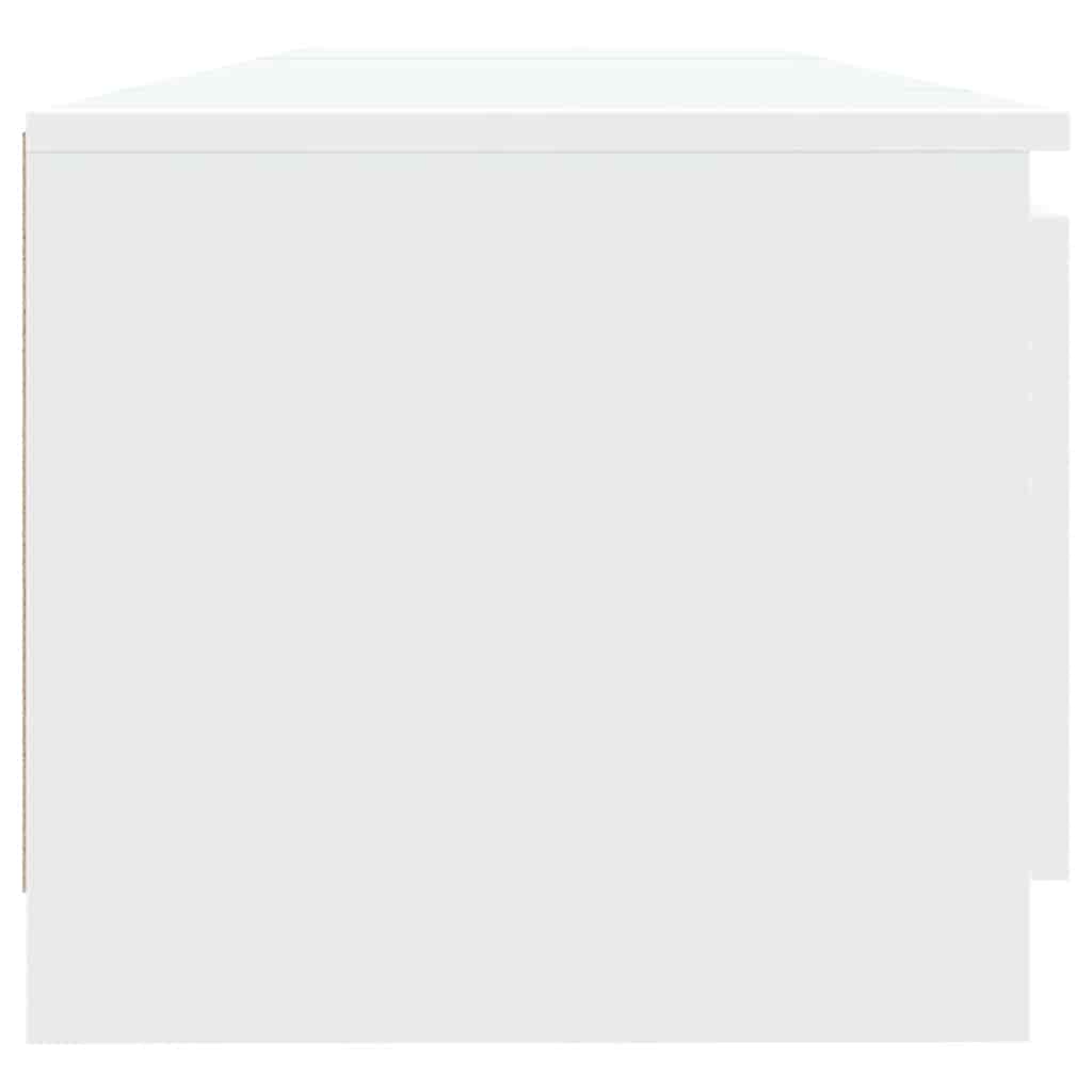 Mobile Porta TV con Luci LED Bianco 140x40x35,5 cm 804292