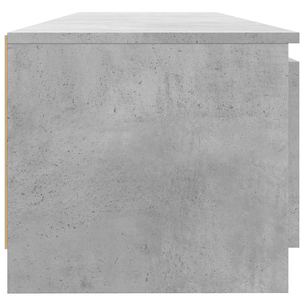 Mobile Porta TV con Luci LED Grigio Cemento 140x40x35,5 cm 804296