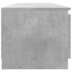 Mobile Porta TV con Luci LED Grigio Cemento 140x40x35,5 cm 804296