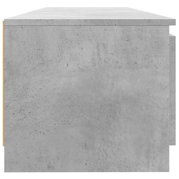 Mobile Porta TV con Luci LED Grigio Cemento 140x40x35,5 cm 804296