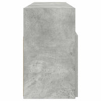 Mobile Porta TV con Luci LED Grigio Cemento 120x30x50 cm