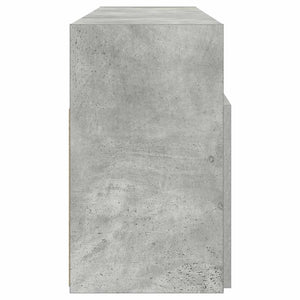 Mobile Porta TV con Luci LED Grigio Cemento 120x30x50 cm