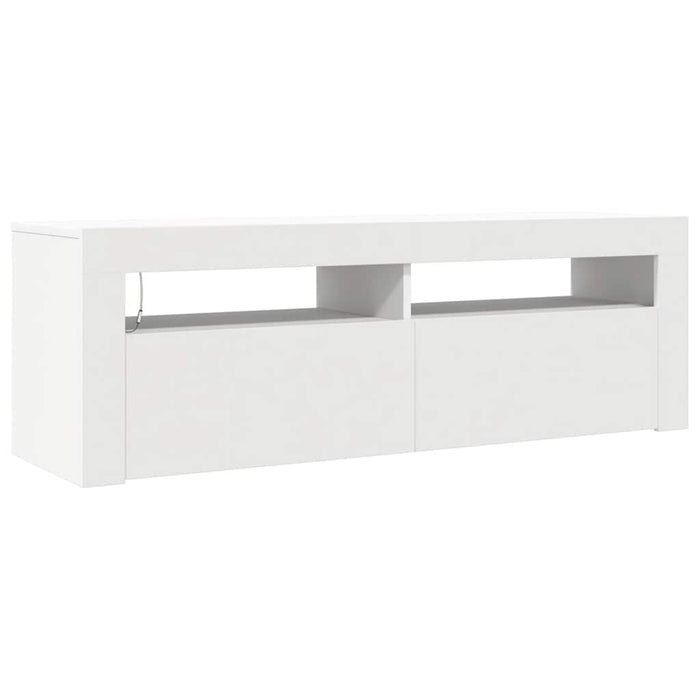 Mobile Porta TV con Luci LED Bianco 120x35x40 cm 804310