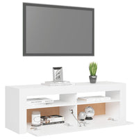 Mobile Porta TV con Luci LED Bianco 120x35x40 cm 804310