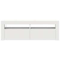 Mobile Porta TV con Luci LED Bianco 120x35x40 cm 804310