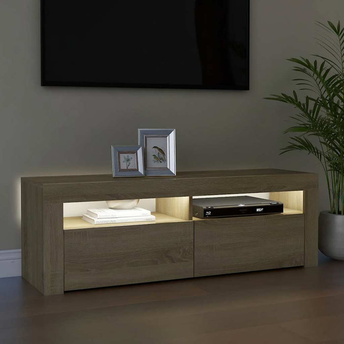 Mobile Porta TV con Luci LED Rovere Sonoma 120x35x40 cm cod mxl 6103