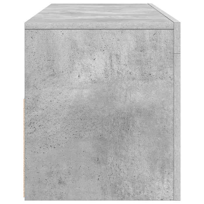 Mobile Porta TV con Luci LED Grigio Cemento 120x35x40 cm 804314