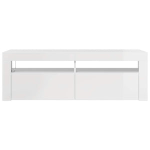 Mobile Porta TV con Luci LED Bianco Lucido 120x35x40 cm cod mxl 54481