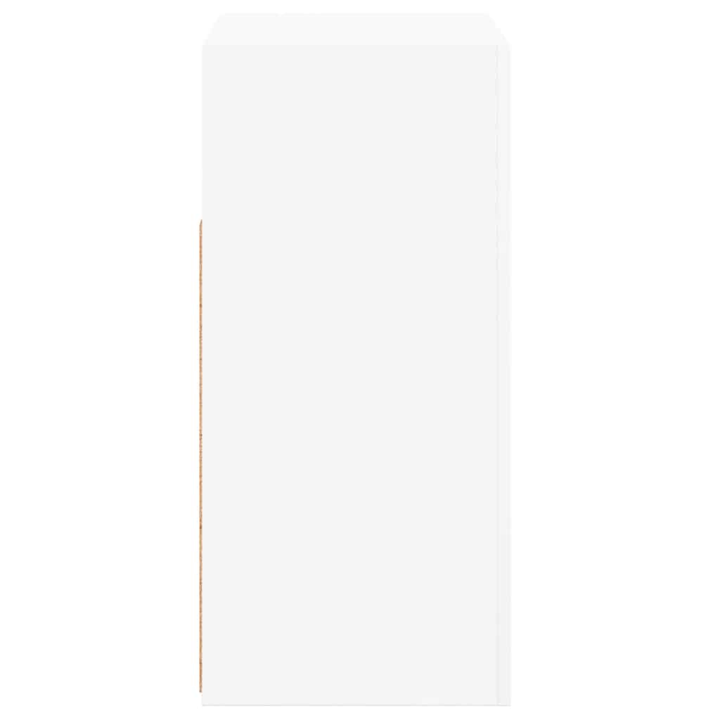 Credenza con Luci LED Bianca 80x35x75 cm 804328