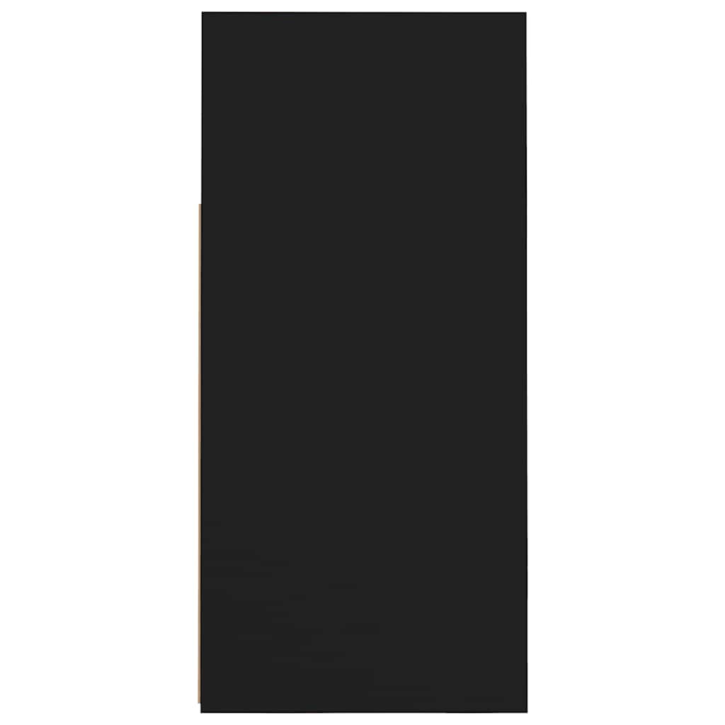 Credenza con Luci LED Nera 80x35x75 cm 804329