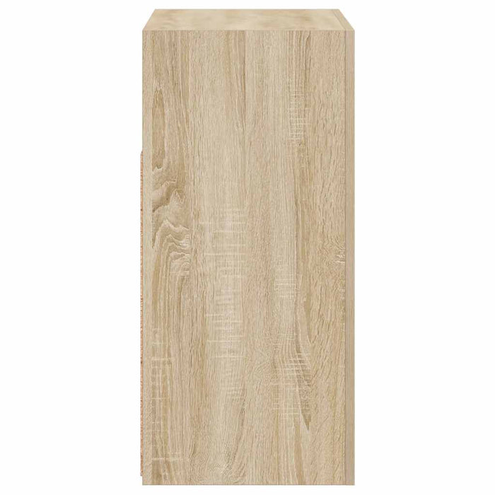 Credenza con Luci LED Rovere Sonoma 80x35x75 cm cod mxl 48247