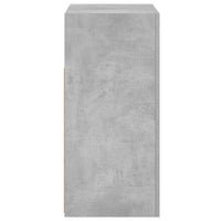 Credenza con Luci LED Grigio Cemento 80x35x75 cm 804332