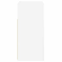 Credenza con Luci a LED Bianco Lucido 80x35x75 cm 804334