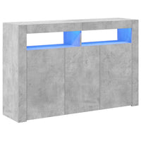 Credenza con Luci LED Grigio Cemento 115,5x30x75 cm cod mxl 13611