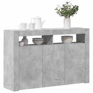 Credenza con Luci LED Grigio Cemento 115,5x30x75 cm cod mxl 13611