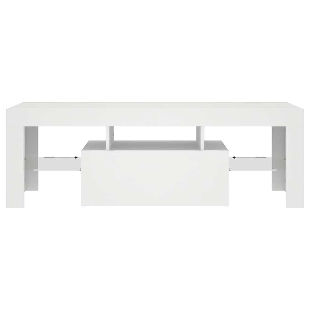 Mobile Porta TV con Luci LED Bianco 120x35x40 cm 804346