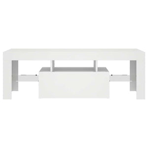 Mobile Porta TV con Luci LED Bianco 120x35x40 cm 804346