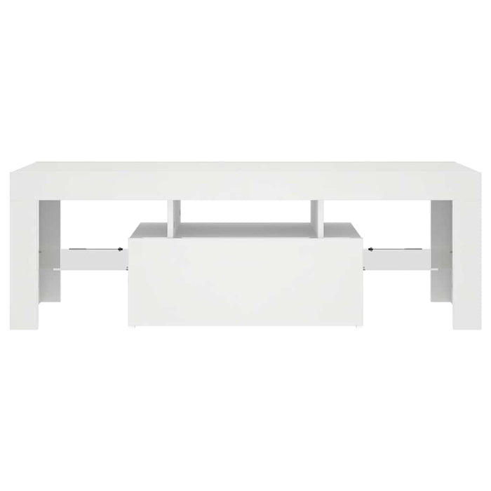 Mobile Porta TV con Luci LED Bianco 120x35x40 cm 804346