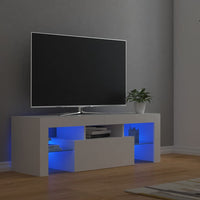 Mobile Porta TV con Luci LED Bianco 120x35x40 cm 804346
