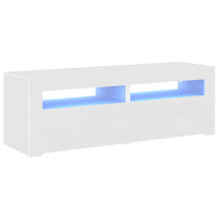 Mobile Porta TV con Luci LED Bianco 120x35x40 cm 804355