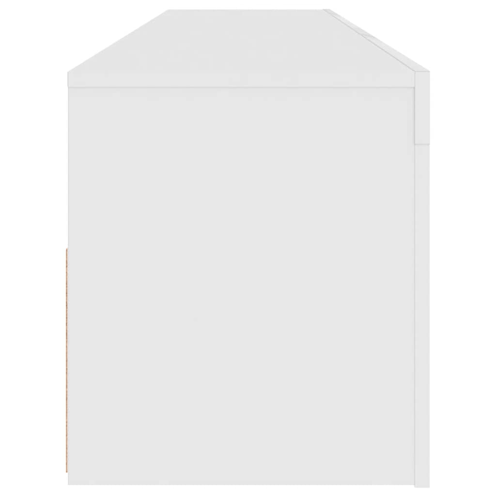 Mobile Porta TV con Luci LED Bianco 120x35x40 cm 804355