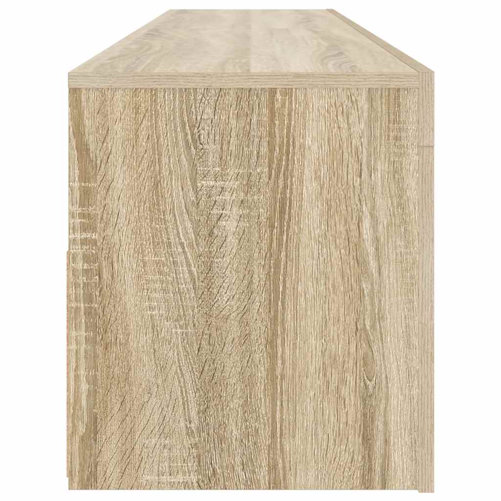 Mobile Porta TV con Luci LED Rovere Sonoma 120x35x40 cm 804358