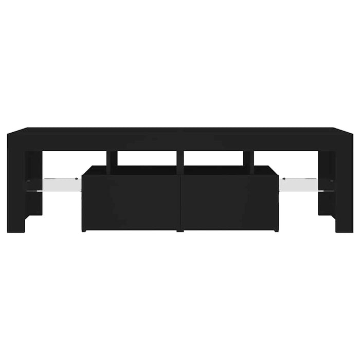 Mobile Porta TV con Luci LED Nero 140x36,5x40 cm 804365