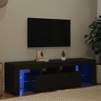 Mobile Porta TV con Luci LED Nero 140x36,5x40 cm 804365