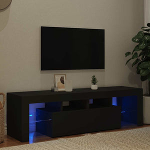 Mobile Porta TV con Luci LED Nero 140x36,5x40 cm 804365