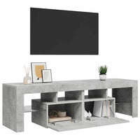 Mobile Porta TV con Luci LED Grigio Cemento 140x36,5x40 cm cod mxl 14209