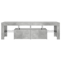 Mobile Porta TV con Luci LED Grigio Cemento 140x36,5x40 cm cod mxl 14209