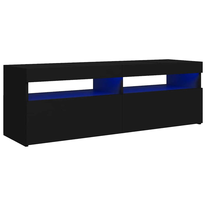 Mobile Porta TV con Luci LED Nero 120x35x40 cm 804374