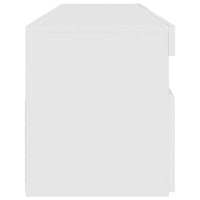 Mobile Porta TV con Luci LED Bianco 90x35x40 cm 804382