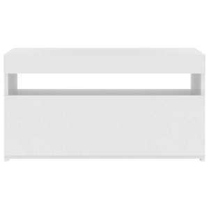 Mobile Porta TV con Luci LED Bianco 75x35x40 cm cod mxl 9140