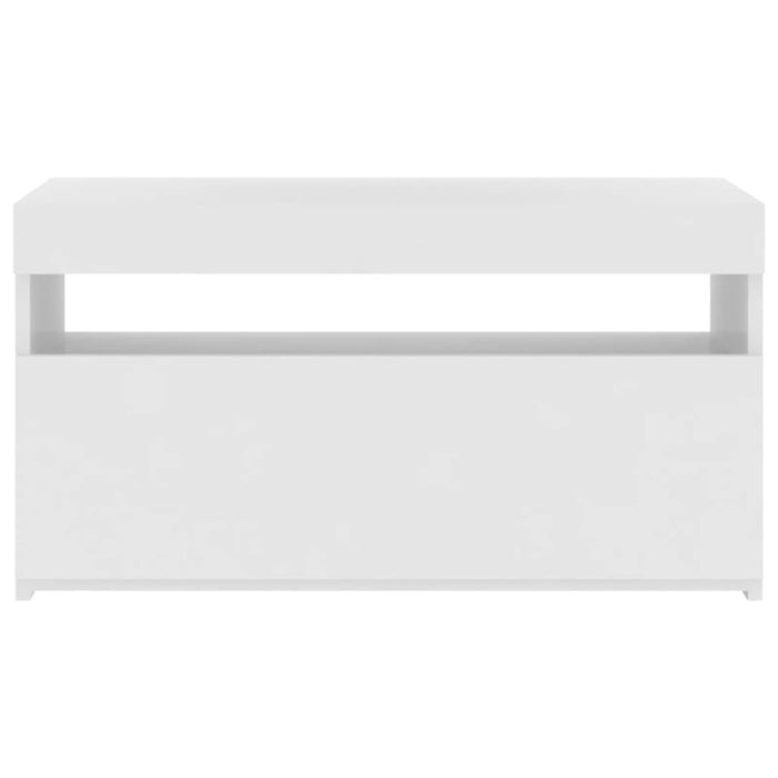 Mobile Porta TV con Luci LED Bianco 75x35x40 cm cod mxl 9140