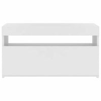 Mobile Porta TV con Luci LED Bianco 75x35x40 cm cod mxl 9140