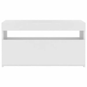 Mobile Porta TV con Luci LED Bianco 75x35x40 cm 804391