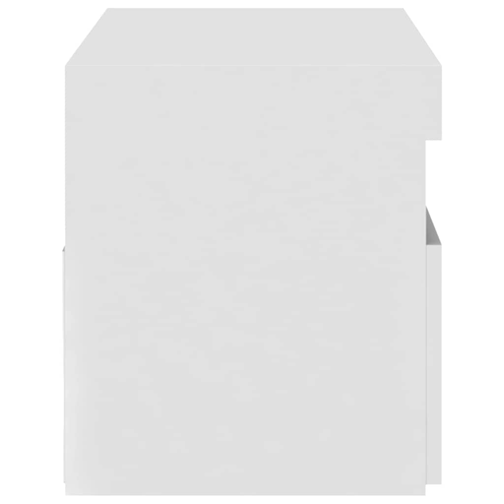 Mobile Porta TV con Luci LED Bianco 75x35x40 cm 804391