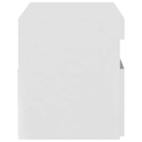 Mobile Porta TV con Luci LED Bianco 75x35x40 cm 804391