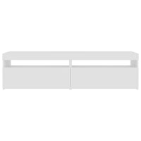 Mobili Porta TV con Luci LED 2 pz Bianco 75x35x40 cm 804392