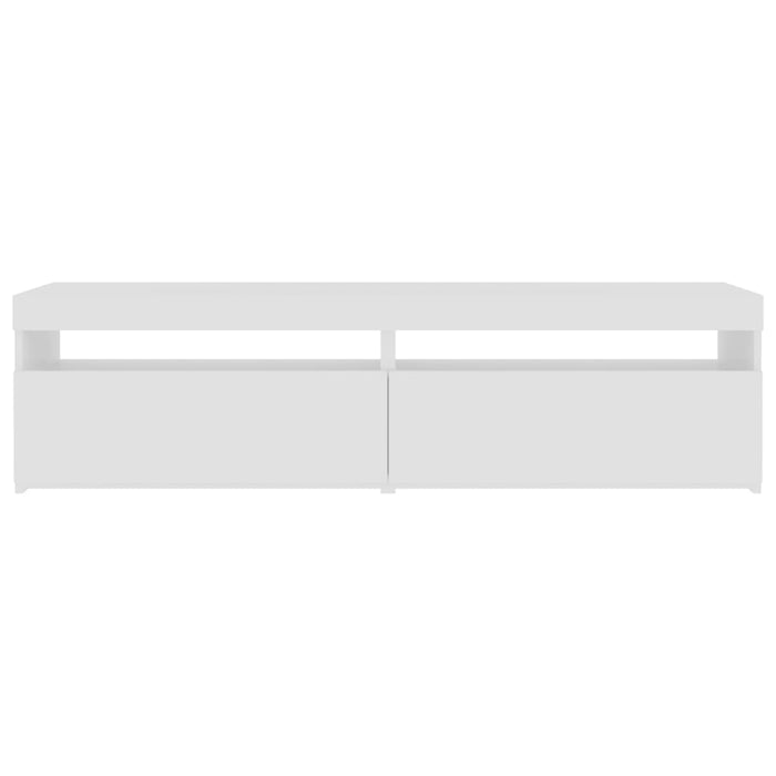 Mobili Porta TV con Luci LED 2 pz Bianco 75x35x40 cm 804392