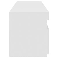 Mobili Porta TV con Luci LED 2 pz Bianco 75x35x40 cm 804392