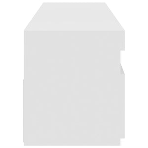 Mobili Porta TV con Luci LED 2 pz Bianco 75x35x40 cm 804392