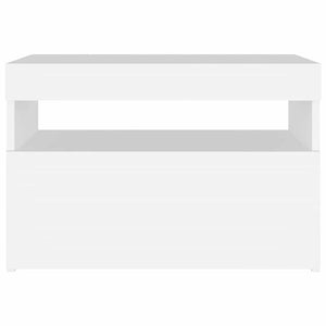 Mobile Porta TV con Luci LED Bianco 60x35x40 cm